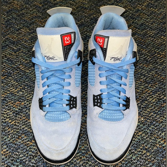 Jordan Men's University Blue and Black Sneakers
